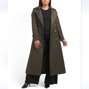 Rachel Zoe Forest Maxi Hooded Trench Coat